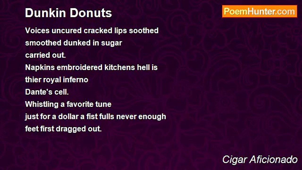 Cigar Aficionado - Dunkin Donuts