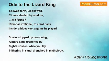Adam Hollingsworth - Ode to the Lizard King