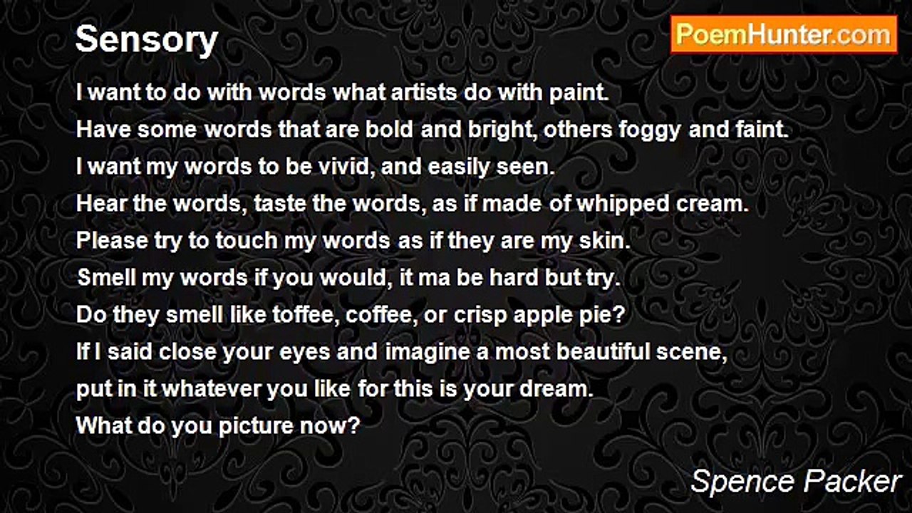 Spence Packer - Sensory