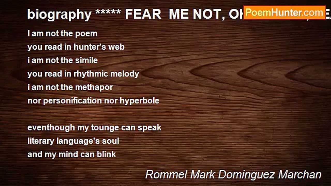 Rommel Mark Dominguez Marchan - biography *****...