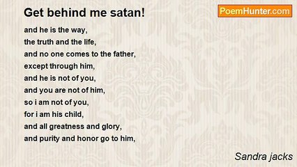Sandra jacks - Get behind me satan!