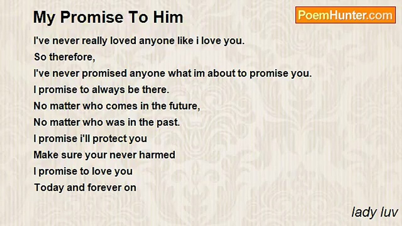 lady luv - My Promise To Him