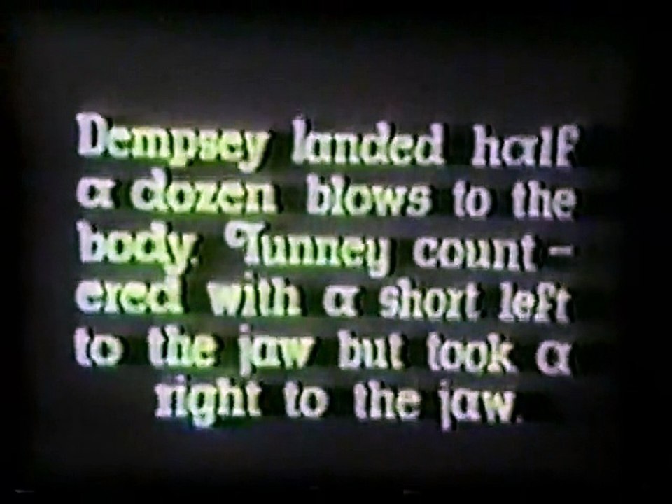 Jack Dempsey vs Gene Tunney II  1927-09-22