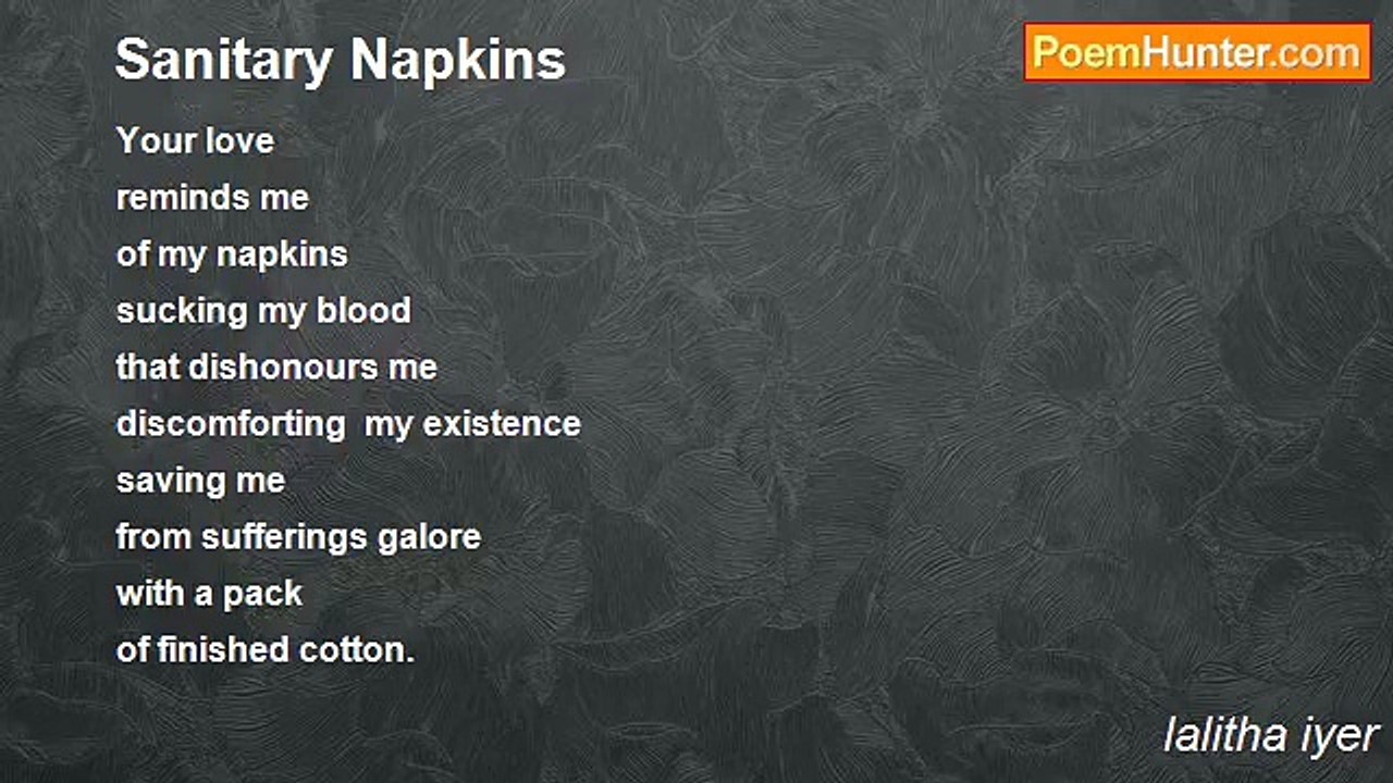 lalitha iyer - Sanitary Napkins