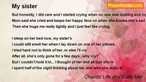 Chaotic Life aka Curly Mer - My sister