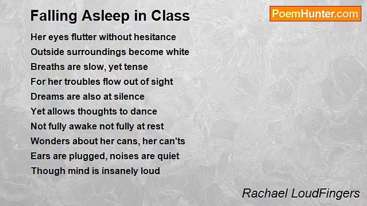 Rachael LoudFingers - Falling Asleep in Class