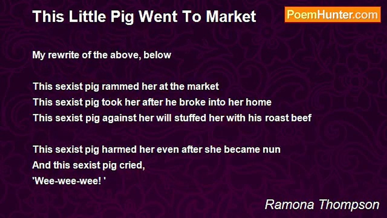 Ramona Thompson - This Little Pig Went To Market