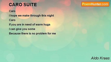 Aldo Kraas - CARO SUITE
