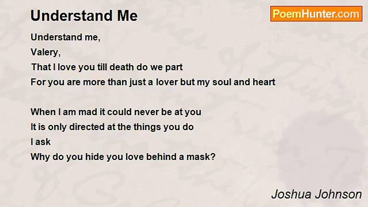 Joshua Johnson - Understand Me