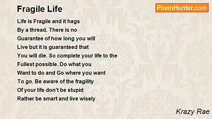 Krazy Rae - Fragile Life