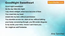 Ana Sanchez - GoodNight Sweetheart