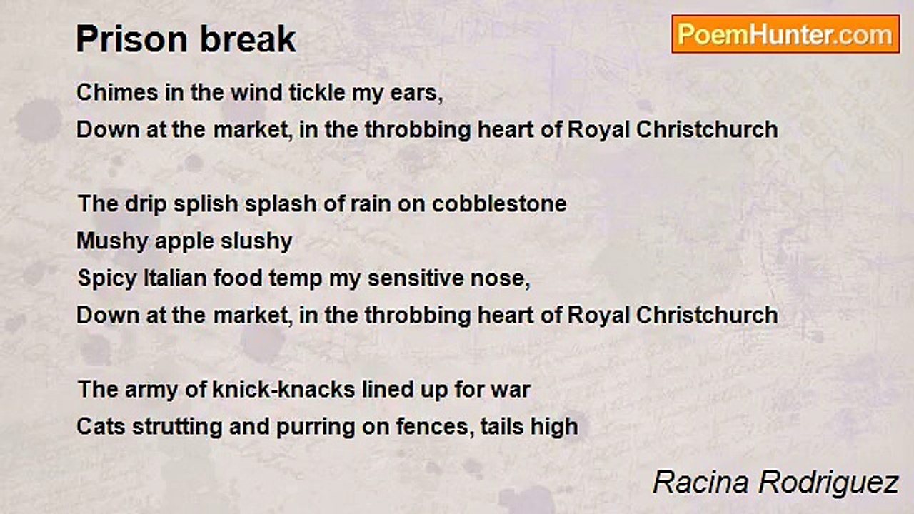 Racina Rodriguez - Prison break
