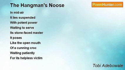 Tobi Adebowale - The Hangman's Noose