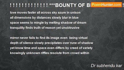 Dr subhendu kar - ! ! ! ! ! ! ! ! ! ! ! ! ! ***BOUNTY OF BEAUTY***! ! ! ! ! ! ! ! ! ! !