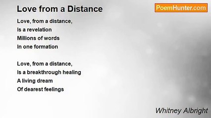 Whitney Albright - Love from a Distance