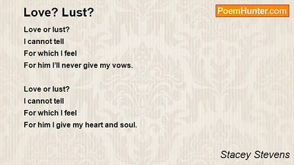 Stacey Stevens - Love? Lust?
