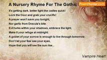 Vampire Heart - A Nursery Rhyme For The Gothic Kid