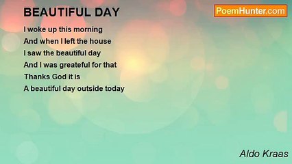 Aldo Kraas - BEAUTIFUL DAY