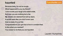 Lauren Humphrey - haunted
