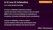 Mittur Ramprasad - Is It Love Or Infatuation