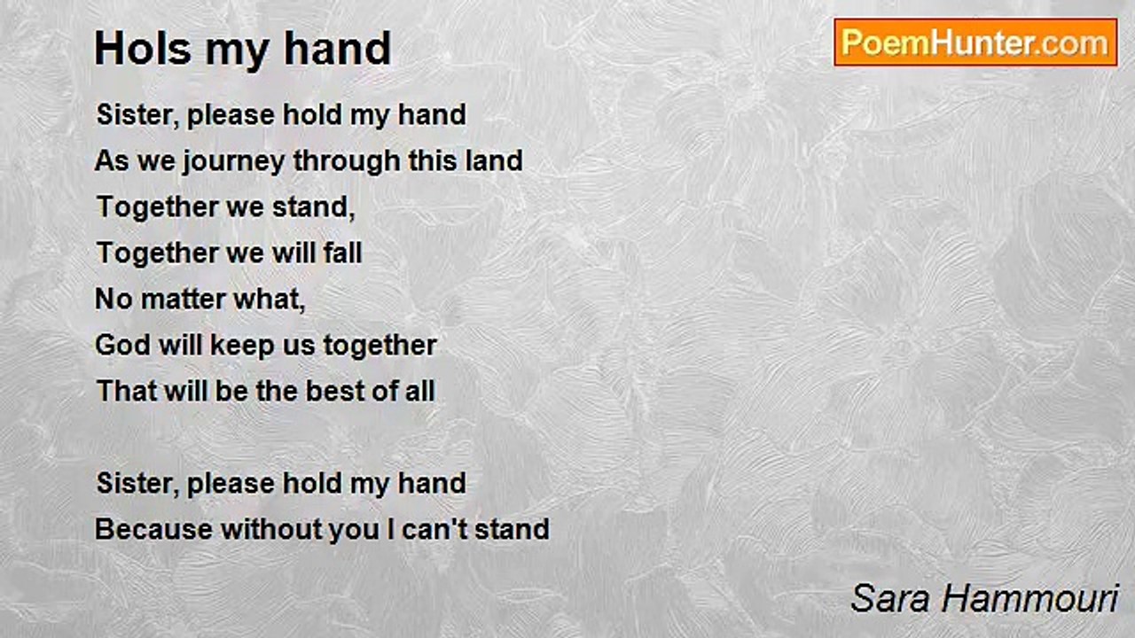 Sara Hammouri - Hols my hand