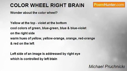 Michael Pruchnicki - COLOR WHEEL RIGHT BRAIN