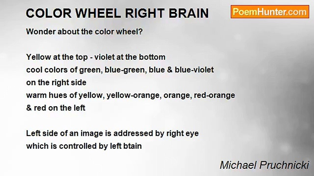 Michael Pruchnicki - COLOR WHEEL RIGHT BRAIN