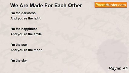 Rayan Ali - We Are Made For Each Other