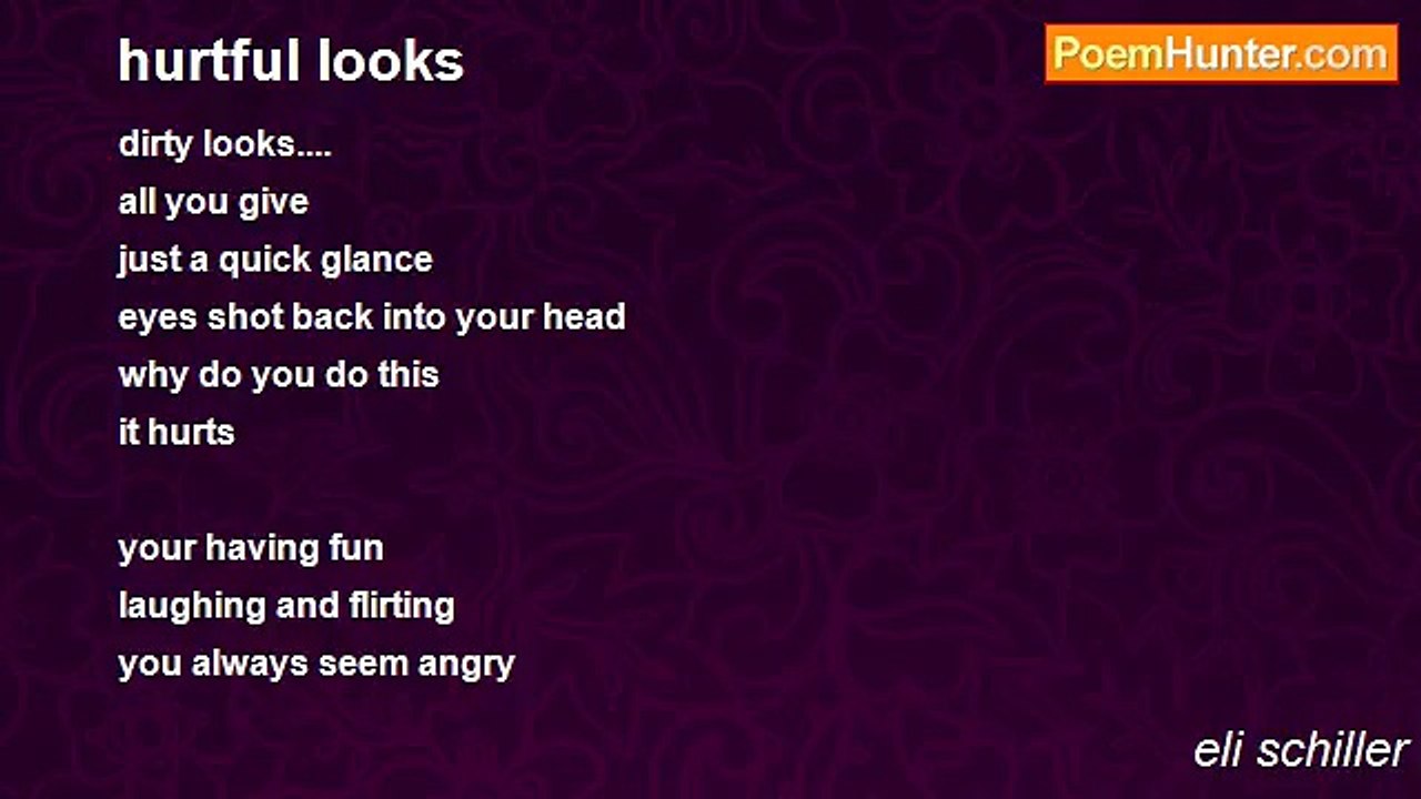 eli schiller - hurtful looks