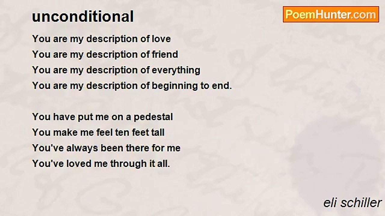 eli schiller - unconditional