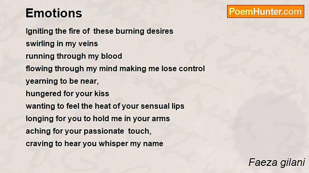 Faeza gilani - Emotions