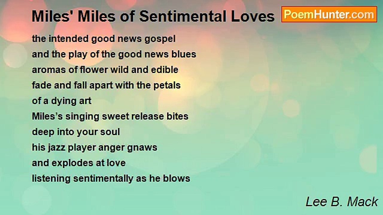 Lee B. Mack - Miles' Miles of Sentimental Loves