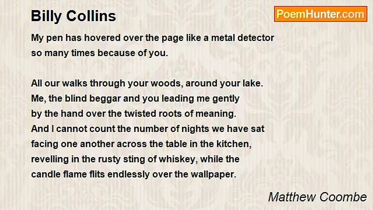 Matthew Coombe - Billy Collins