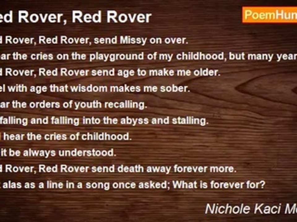 Nichole Kaci McKnight - Red Rover, Red Rover