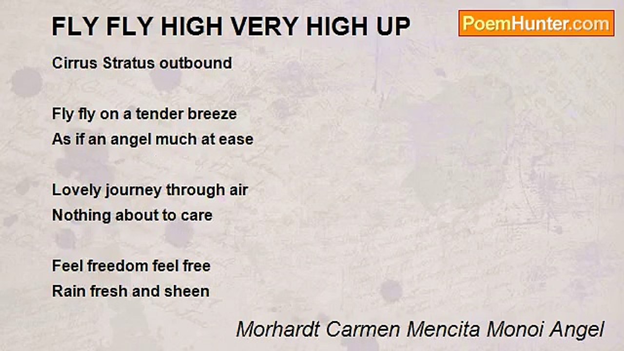 Morhardt Carmen Mencita Monoi Angel - FLY FLY HIGH VERY HIGH UP