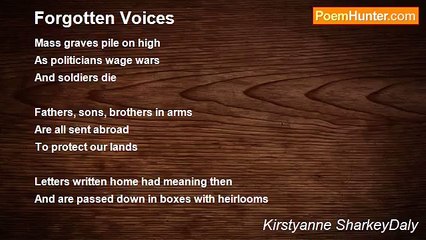 Kirstyanne SharkeyDaly - Forgotten Voices