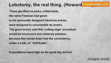 richard ilnicki - Lobotomy, the real thing. (Howard Dully)