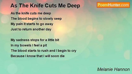 Melanie Hannon - As The Knife Cuts Me Deep
