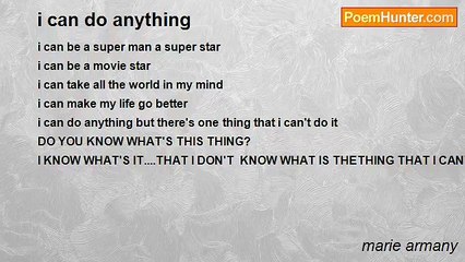 marie armany - i can do anything