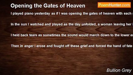 Bullion Grey - Opening the Gates of Heaven