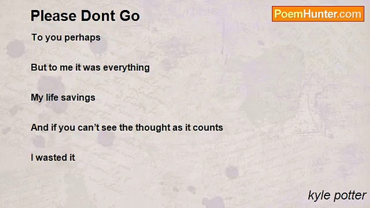 kyle potter - Please Dont Go
