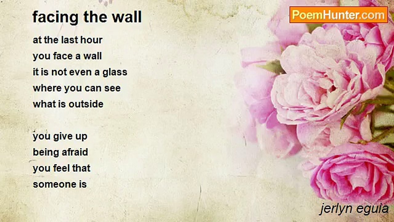jerlyn eguia - facing the wall