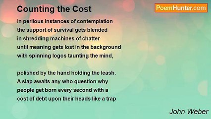 John Weber - Counting the Cost