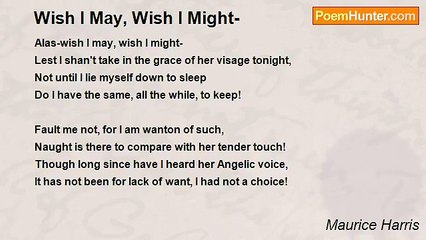 Maurice Harris - Wish I May, Wish I Might-