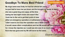 Elusive Conclusive - Goodbye To Mans Best Friend