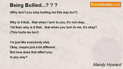 Mandy Howard - Being Bullied...? ? ?