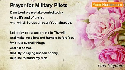 Gert Strydom - Prayer for Military Pilots
