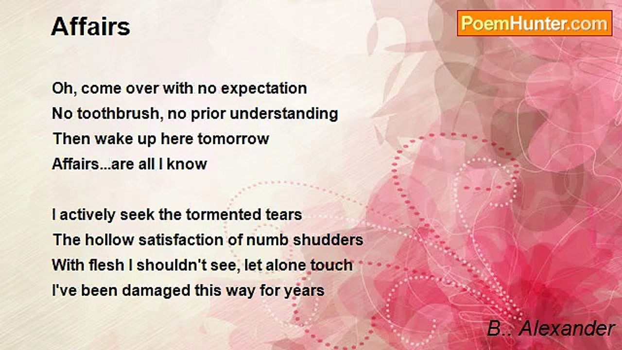 B.. Alexander - Affairs