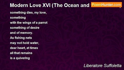 Liberatore Suffoletta - Modern Love XVI (The Ocean and the sadness)