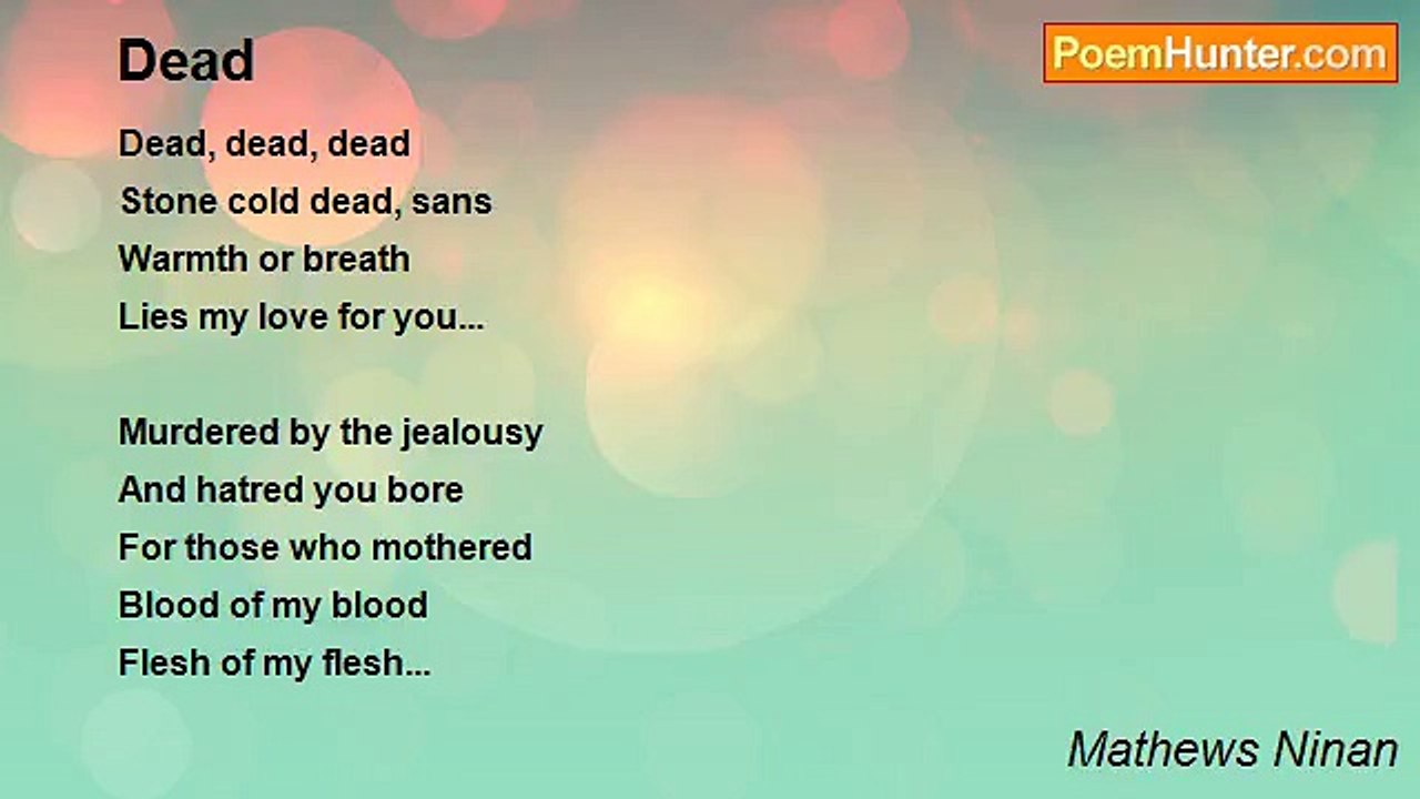 Mathews Ninan - Dead